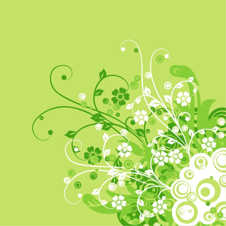 Abstract Floral Swirl Flower Vector Background | Free Vector Graphics