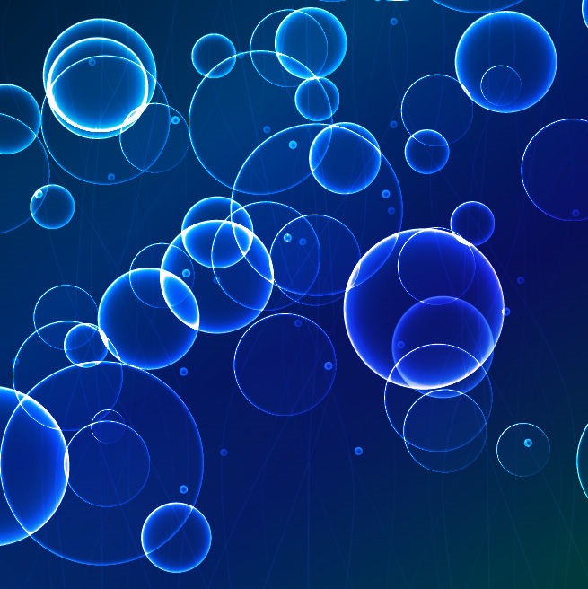 Blue Light Bubbles Background Vector Graphic Free Vector Graphics All Free  Resources for