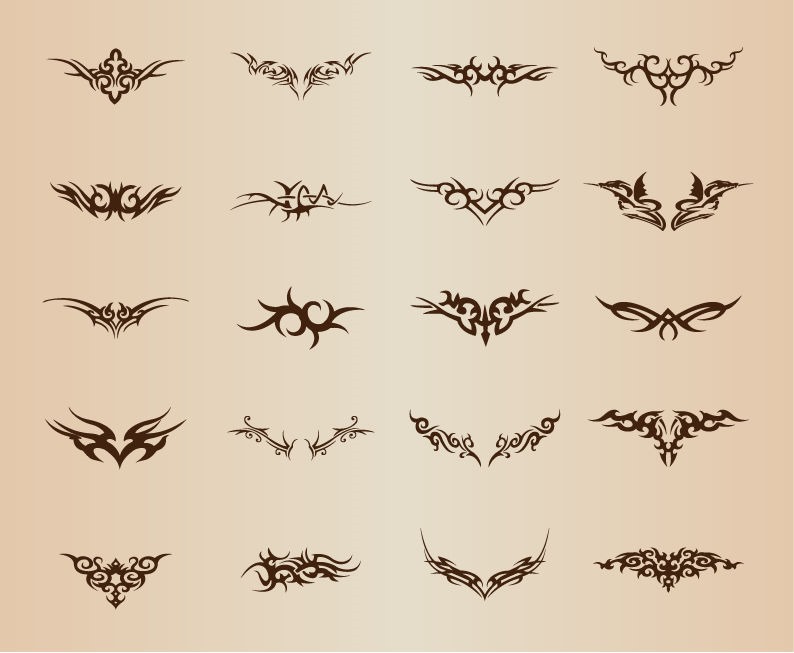 Tribal Tattoo Element Vector Set | Free Vector Graphics | All Free Web  Resources for Designer - Web Design Hot!