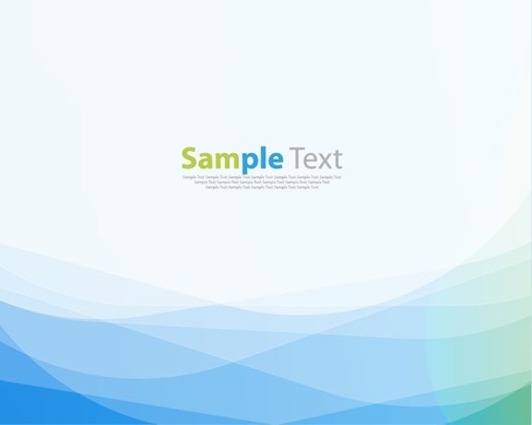 Abstract Blue Green Wave Background Vector Illustration Art