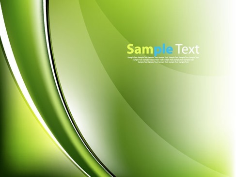 Abstract Design Green Background Vector Illustration