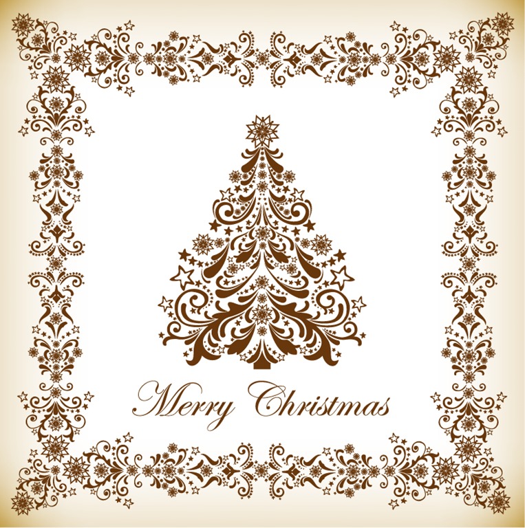 christmas tree clip art vintage - photo #6