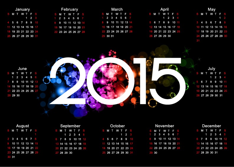 http://www.webdesignhot.com/wp-content/uploads/2014/12/Colorful-2015-Calendar-Design-on-Dark-Background.jpg