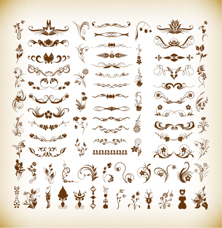 Vector elements decorative floral graphic swirl clip freepik eps ai swirly illustration graphics