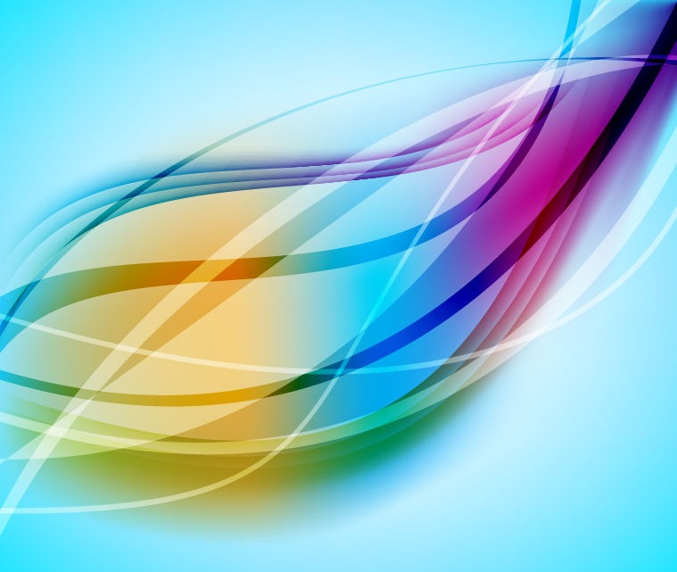 Abstract Colorful Design Curves Background Vector Graphic Free