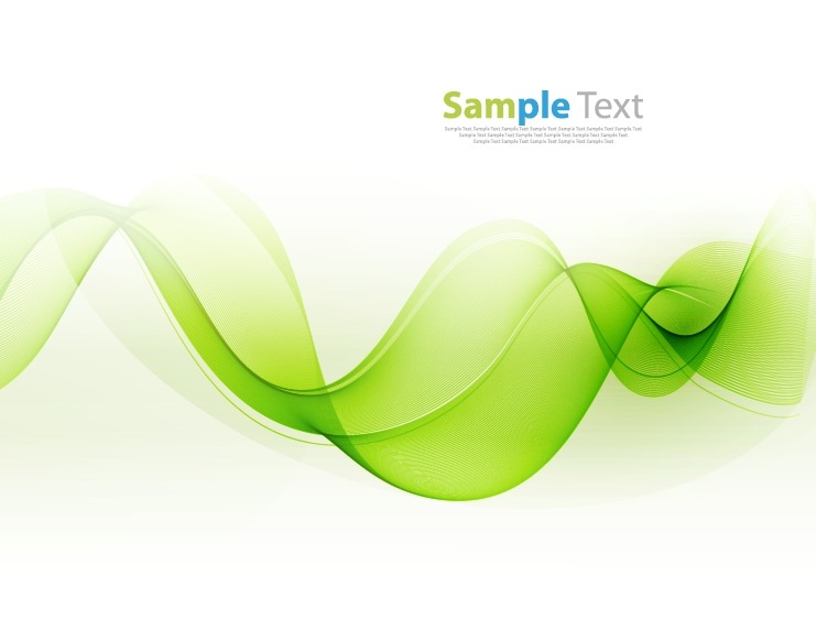 green waves background