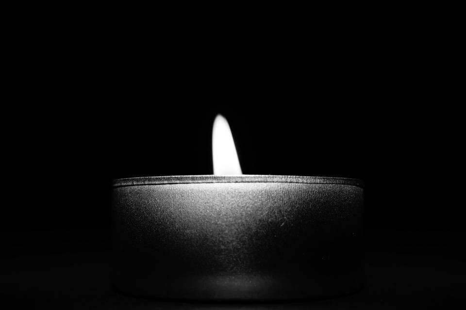 Black And White Candle