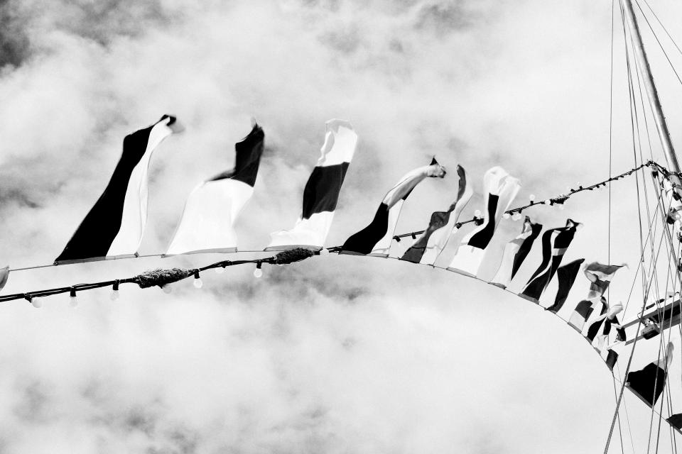 Black And White Flags