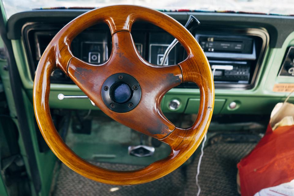 Wood Grain Steering Wheel