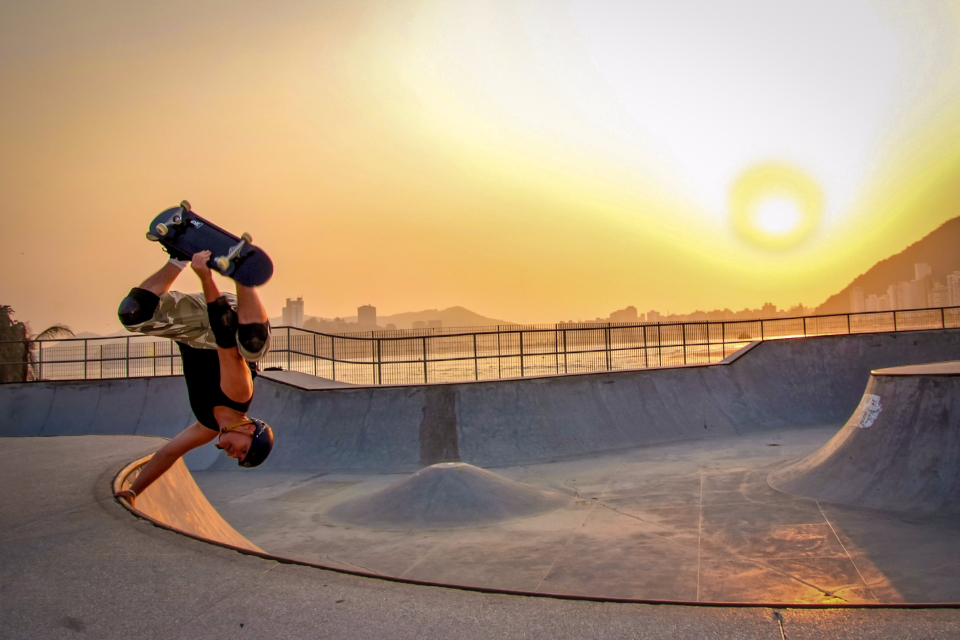 Skateboarder Sunset