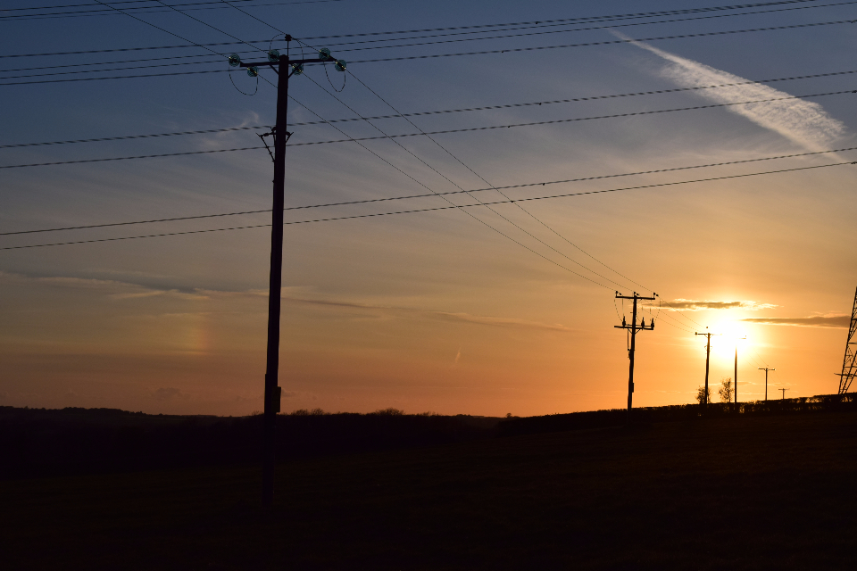 Sunset Powerlines