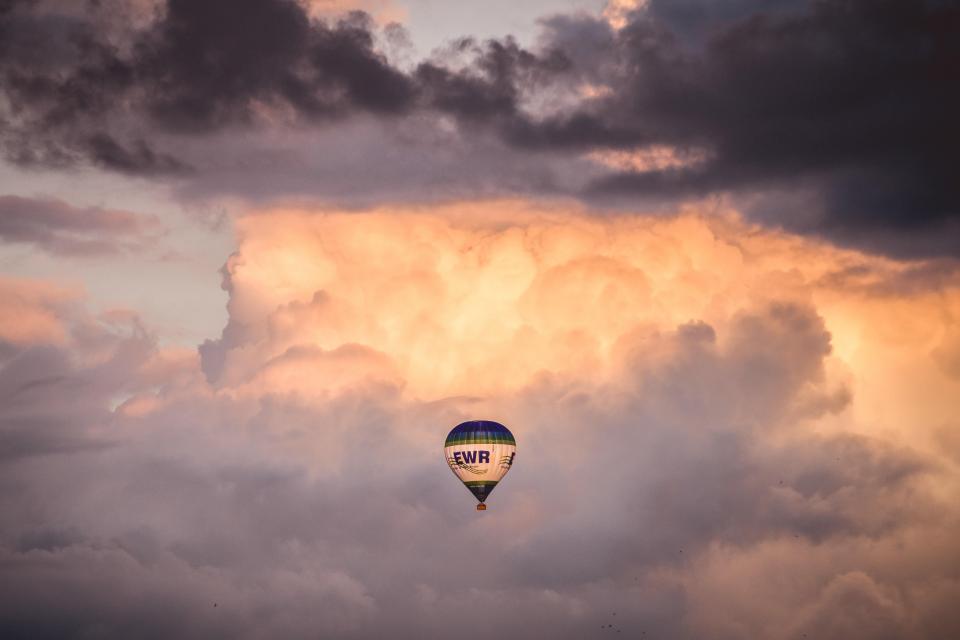 Hot Air Balloon Cloudy