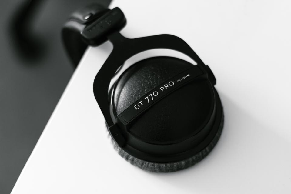 Black And White Headset