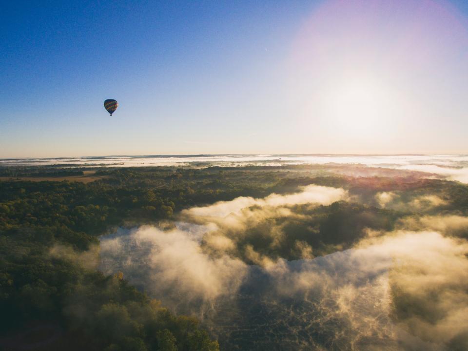 Aerial Hot Air Balloon