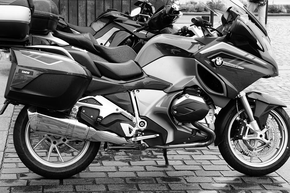 Black And White Motorcycle