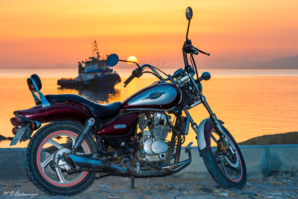 Motorbike Sunset