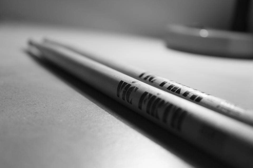 Black And White Drumsticks