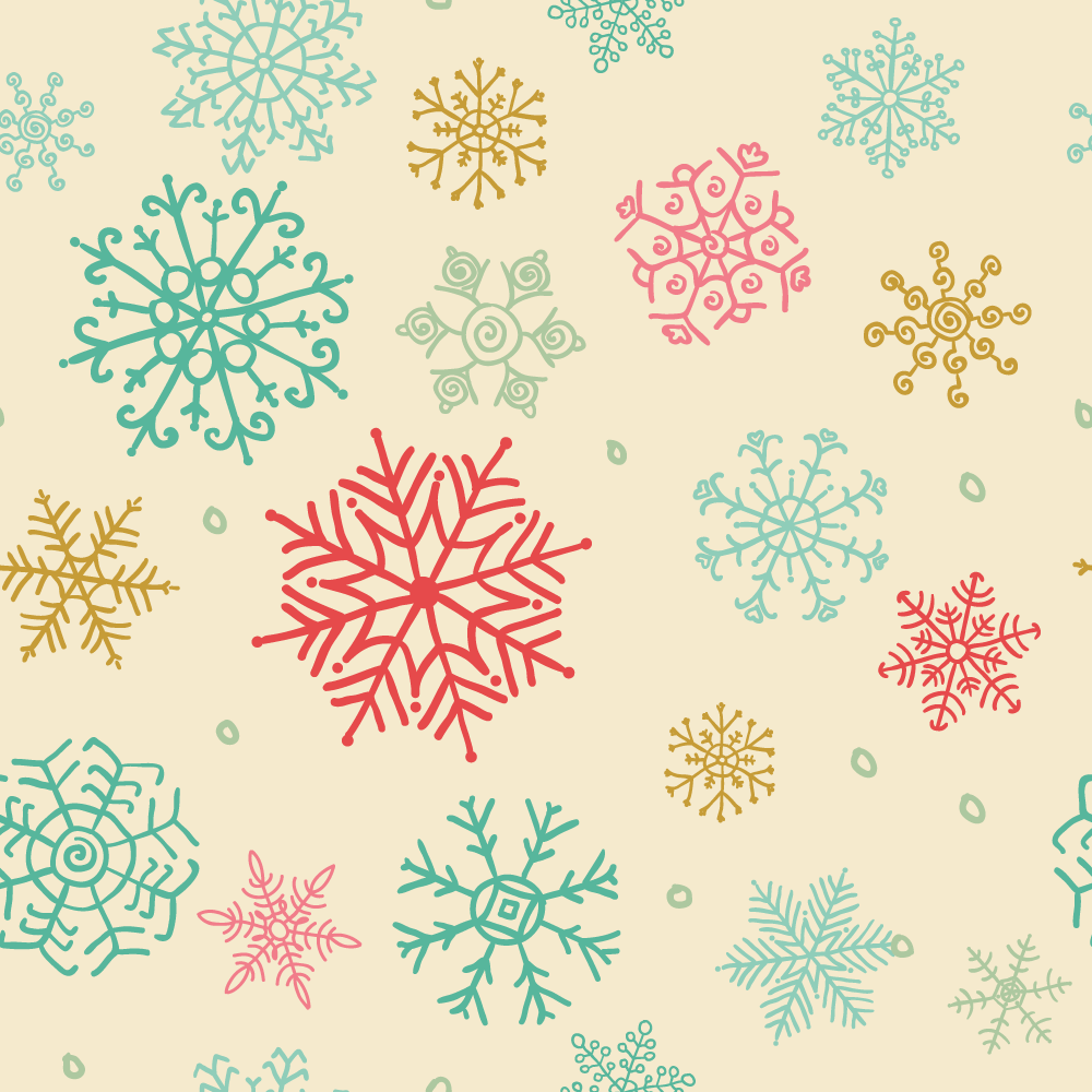 Snowflake Seamless Pattern