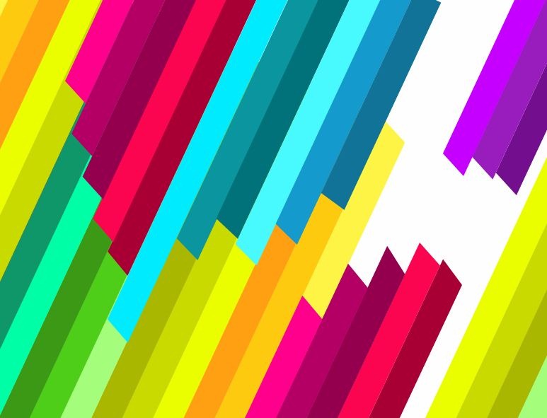 Colorful Diagonal Stripe Vector Pattern