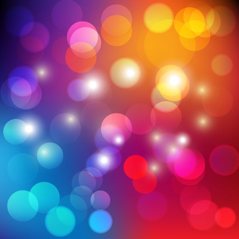 Colorful Bokeh Light Abstract Background Vector Illustration