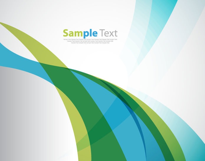 Abstract Blue Green Soft Wave Background Vector
