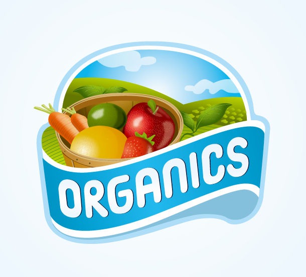 Organics Logo Vector Design