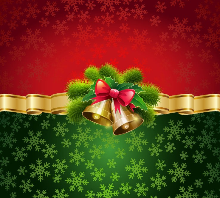 Christmas Card Background Vector Illustration