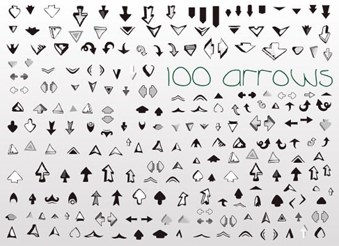 Vector Set of Useful Arrows Great Collection