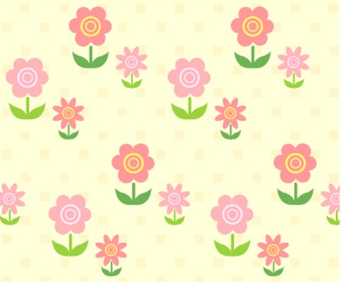 Lovely background series vector material 2