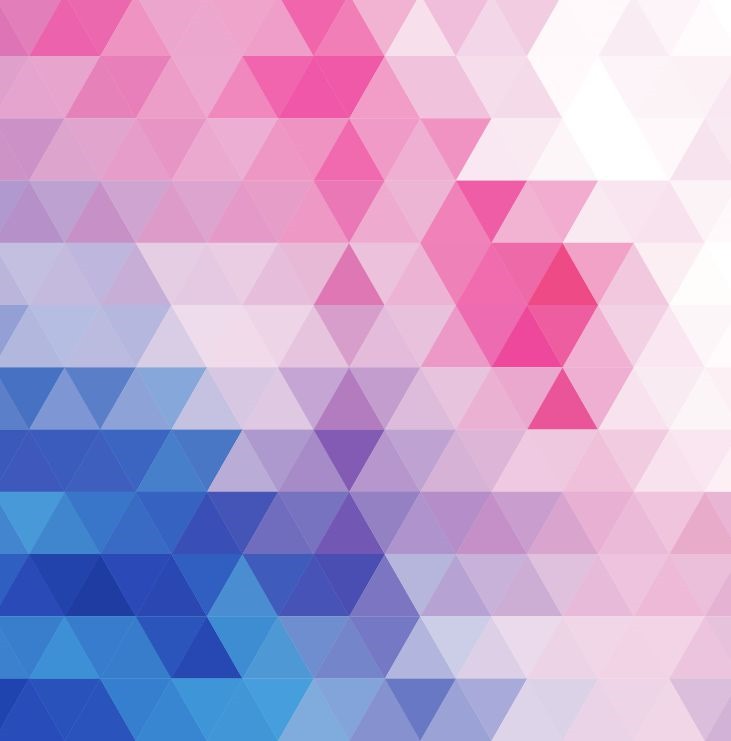 Vector Abstract Multicolored Triangular Mosaic Background
