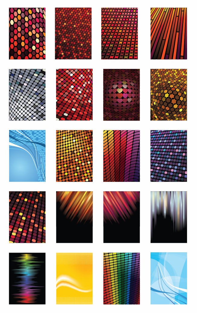 Vector Set of Various of Abstract Background