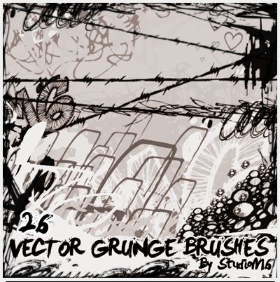 Free 26 Vector Grunge Brushes for Photoshop