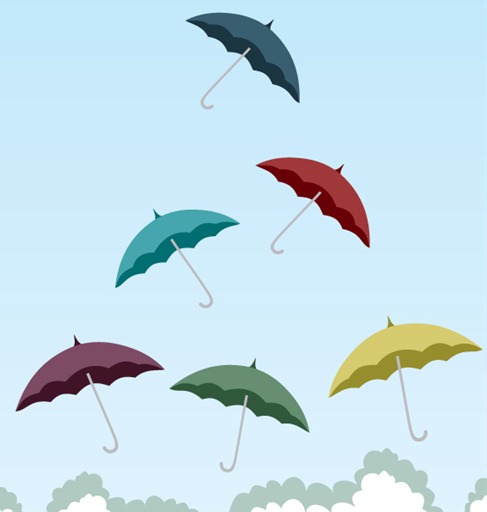 Free Vector Umbrellas