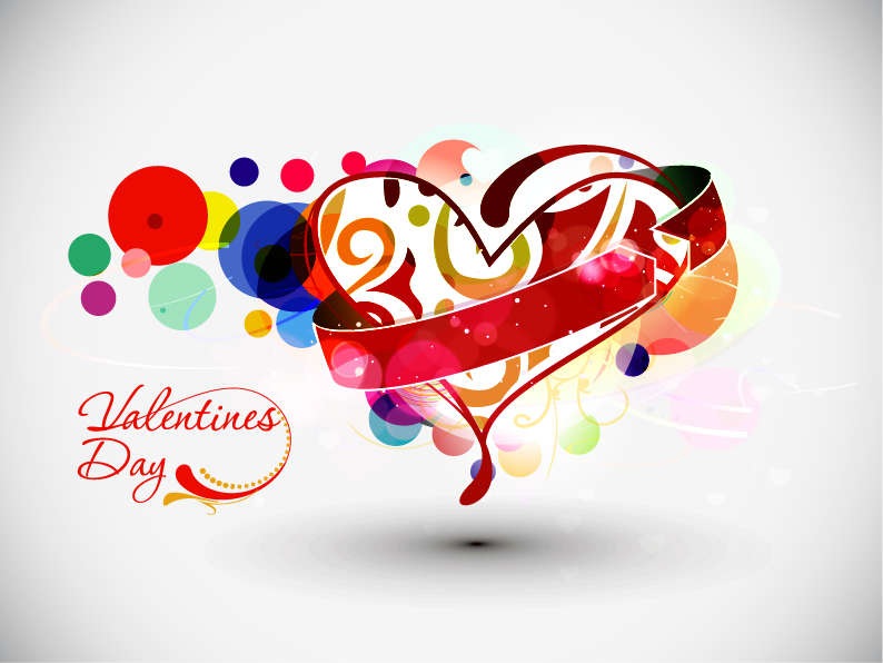 Abstract Valentine's Day Vector Art