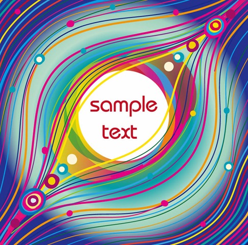 Abstract Colorfull Lines Vector Background