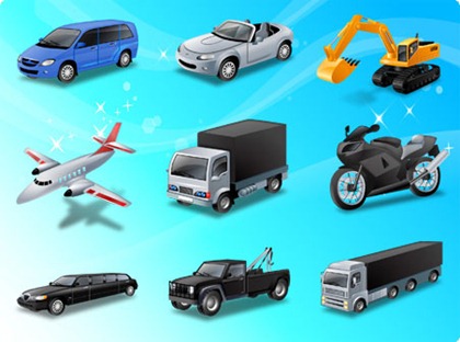Free Vehicle and Transportation Vector Illustration