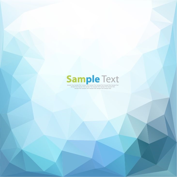 Blue Low Poly Abstract Background Vector Illustration