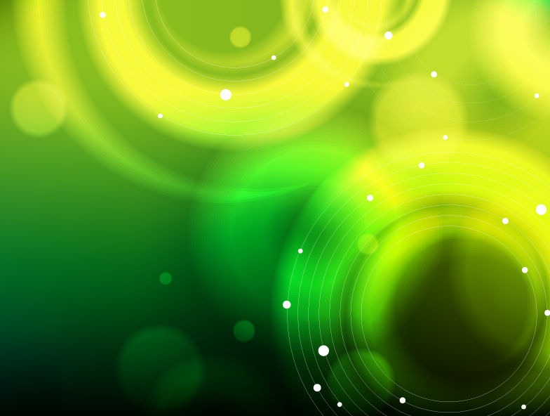 Abstract Green Bokeh Background Vector