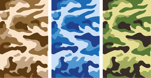 Camouflage Pattern Vector Graphics