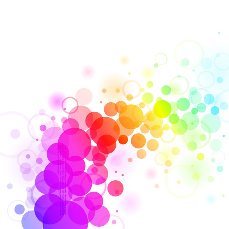 Abstract Colorful Dots Backgrond Vector Graphic