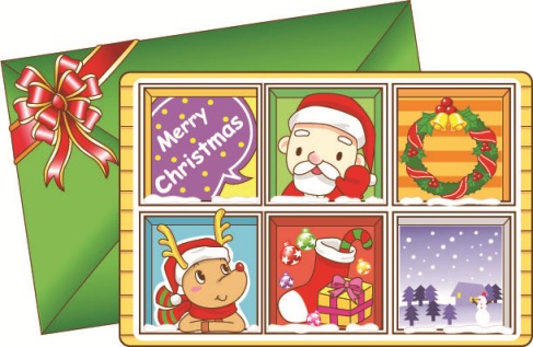 8 Lovely Christmas Vector Cards