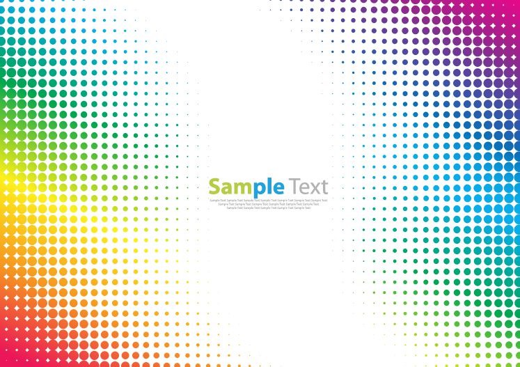 Colorful Halftone Pattern Abstract Background Vector Illustration