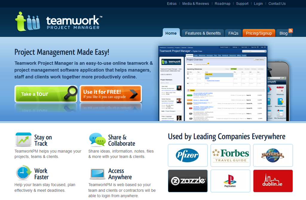 TeamworkPM - Best Online Project Management Application