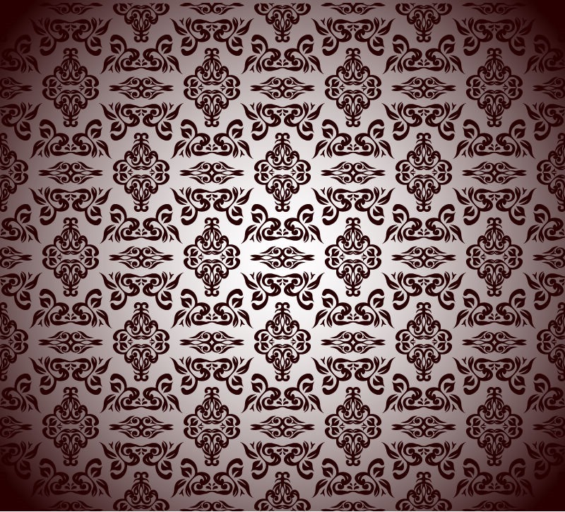 Royal Floral Pattern Background Vector Graphic