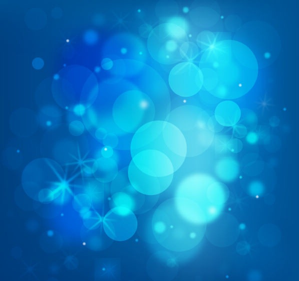Free Glittering Blue Lights Vector Background