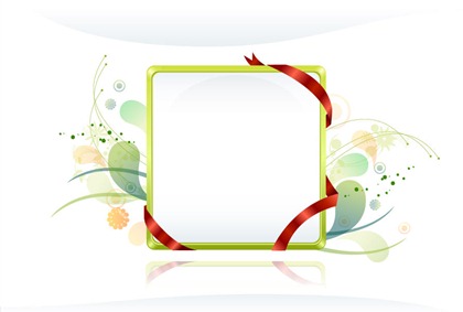 Free Vector Frames with Ribbon