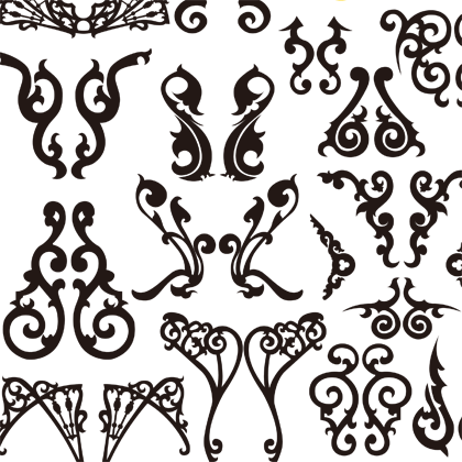 Classical Decorative Patterns Free Vector Graphics