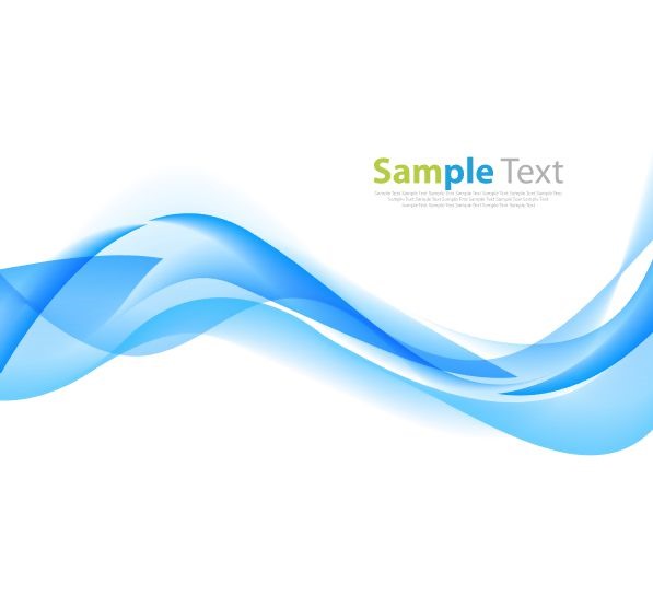 Blue Wave Abstract Background Vector Illustration