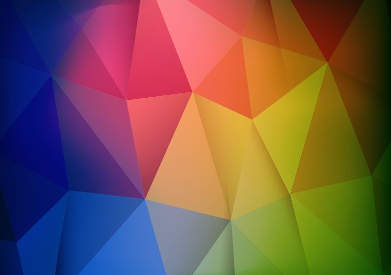 Abstract Colorful Geometric Shapes Background Vector Illustration