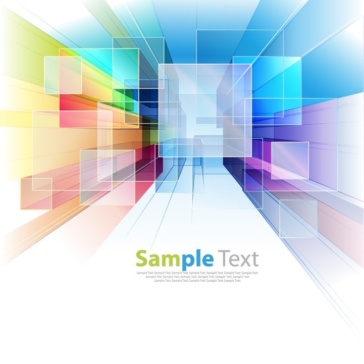 Abstract Colorful Tech Background Vector Illustration